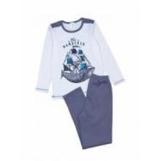 Пижама для мальчиков для мальчиков Luna Kids Кит р.134–140 серый 0029