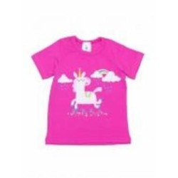 Футболка для девочек Luna Kids Единорожка р.80 малиновый 0042