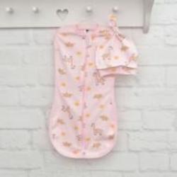 Пеленка-кокон Blanka Слоненок 27x51 см розовый