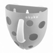 Органайзер Akuku для игрушек для купания серый A0346