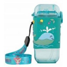 Поильник Baby Team тритановый с силиконовой трубочкой и ремешком 225 мл 5091