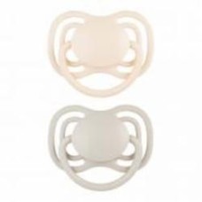 Пустышка симметричная Canpol Babies 6-18 мес DENTAL AIR 2 шт Бежевая (23/229_cre)