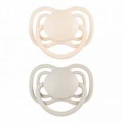 Пустышка симметричная Canpol Babies 18 мес+ DENTAL AIR 2 шт Бежевая (23/230_cre)