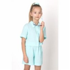 Костюм для девочек Mevis (4) р.122 бирюзовый 4819