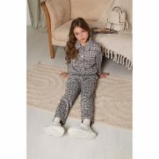 Костюм для девочек Mevis (01) р.140 бежевый с коричневым Арт. 5077