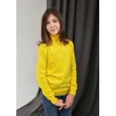 Гольф для девочки ART KNIT р.140 желтый
