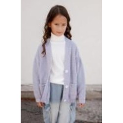 Кардиган для девочки ART KNIT Casual р.122 серый