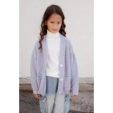 Кардиган для девочки ART KNIT Casual р.146 серый