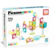 Конструктор магнитный PICASSO TILES 60 деталей PTMG60