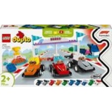 Конструктор LEGO DUPLO Автомобили для гонки и пилоты команд Формулы-1 10445