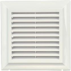 Решетка Blauberg Decor 140x140с абс пластик белый