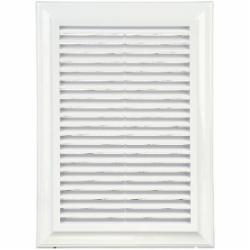 Решетка Blauberg Decor 180x250R пластик белый