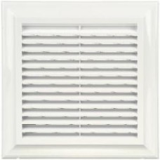 Решетка Blauberg Decor 180x180Bs пластик белый