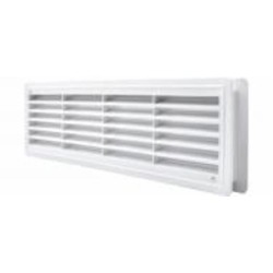 Решетка AirRoxy дверная 115x430 white пластик белый