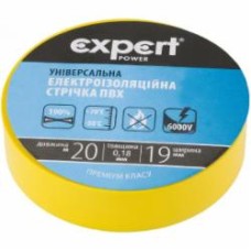 Изолента Expert Power 0,18х19 мм 20 м желтая ПВХ