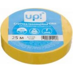 Изолента UP! (Underprice) ПВХ 0,13x15мм 25м желтая ПВХ