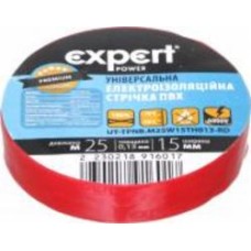 Изолента Expert Power ПВХ 0,13x15 мм 25 м красная ПВХ