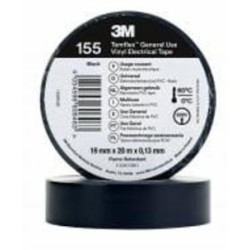 Изолента ЗМ Temflex ПВХ 155 (19 мм х 20 м) BK