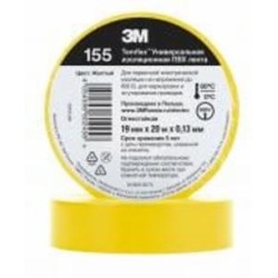 Изолента ЗМ Temflex ПВХ 155 (19 мм х 20 м) YW