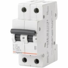 Автоматический выключатель Legrand RX3 4,5кА 25А 2Р C 419699