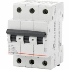 Автоматический выключатель Legrand RX3 4,5кА 16А 3Р C 419708