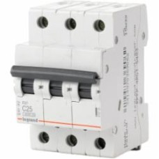 Автоматический выключатель Legrand RX3 4,5кА 25А 3Р C 419710