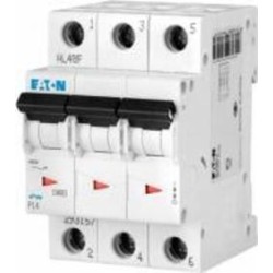 Автоматический выключатель Eaton PL6-C25/3 3Р 25А тип С 6 кА 286603