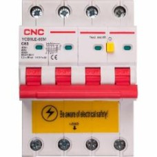 Дифференциальный автомат CNC YCB9LE-80M 4P C63 6000A 30mA 230V NV821969