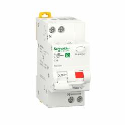 Дифференциальный автомат Schneider Electric Resi9 16 А 30 мA 1P+N 6кA С АС R9D25616