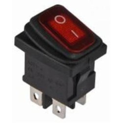 Кнопка Аско-Укрем KCD1-4-201NW R/B 220V A0140040064
