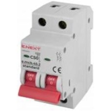 Автоматический выключатель E.NEXT e.mcb.stand.45.2.C50, 2р, С 50 А, 4.5 кА s002022