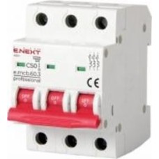 Автоматический выключатель E.NEXT e.mcb.pro.60.3.С50, 3р, С50А, 6 кА p042036