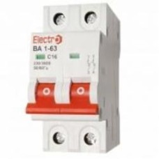 Автоматический выключатель ElectrO ВА1-63 6kА 2P 6А C 60VA63C2006