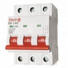 Автоматический выключатель ElectrO ВА1-63 6kА 3P 6А C 60VA63C3006