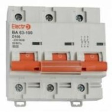 Автоматический выключатель ElectrO ВА63-100 6kА 3P 125А D 60VA100D3125