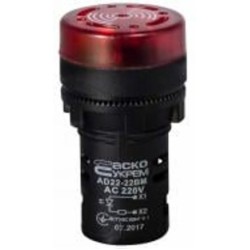 Арматура сигнальная Аско-Укрем Зуммер AD22-22 BM/r 220V АC A0140030159