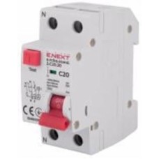 Дифференциальный автомат E.NEXT e.rcbo.stand.2.C20.30 1P+N 20А С 30мА s034104