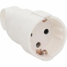 Розетка переносная с заземлением с ручкой Legrand 16 А 250 В с заземлением 220В IP20 пластик белый
