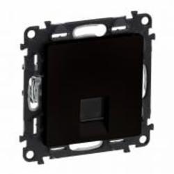 Розетка компьютерная Legrand Life IP20 черный матовый 756340
