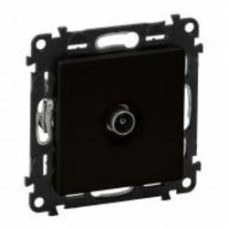 Розетка TV оконечная Legrand Life TV оконечная IP20 черный матовый 756351