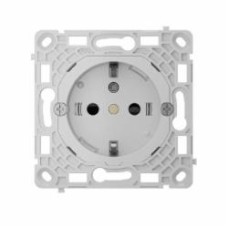 Механизм розетки модульная із заземленням Ajax OutletCore (basic) vertical type F IP20 серый 301154