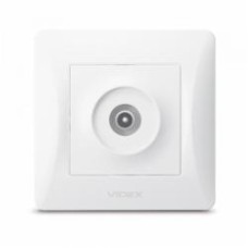 Розетка TV Videx Binera IP20 белый VF-BNSK1TVME-W