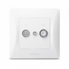 Розетка TV+SAT оконечная Videx Binera IP20 белый VF-BNSK2TVSATE-W Розетка TV+SAT оконечная Videx Binera IP20 белый VF-BNSK2TVSATE-W