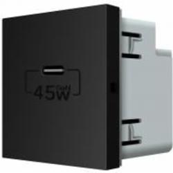 Механизм розетки USB без заземления Livolo C7 IP20 черный VL-FCUC-2BP