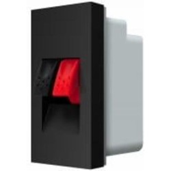 Механизм розетки акустическая без заземления Livolo C7 IP20 черный VL-FCSD-1BPS01