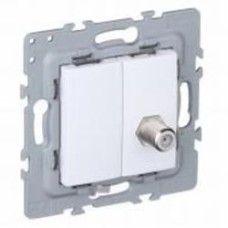 Розетка оконечная с заземлением Efapel Latina IP20 белый матовый 4797912 SBM