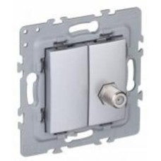 Розетка TV оконечная Efapel Latina IP20 алюминий 4797912 SAL