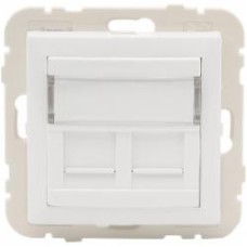 Розетка компьютерная двойная Efapel Logus RJ45 5e белый