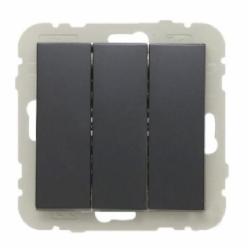 Efapel Logus без подсветки 10 А 250В черный 21088 TPM