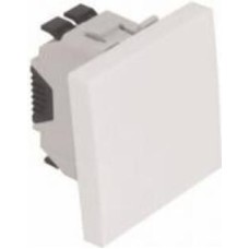 Кнопка звонка кнопочный одноклавишный Efapel Quadro без подсветки белый 4615112 SBR